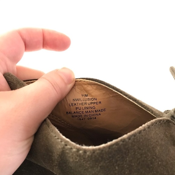 Nine West Brown Suede Lace Up Wedge Booties, Fall Dark Academia Style, Leather - Picture 5 of 7